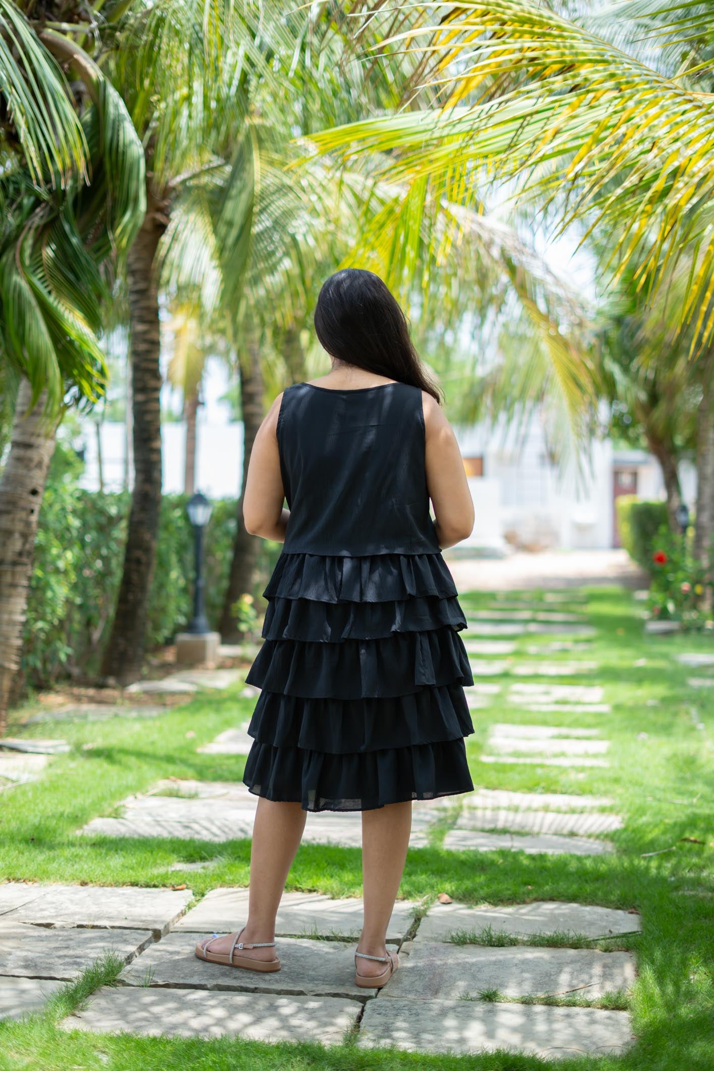 Black Ruffle Dress