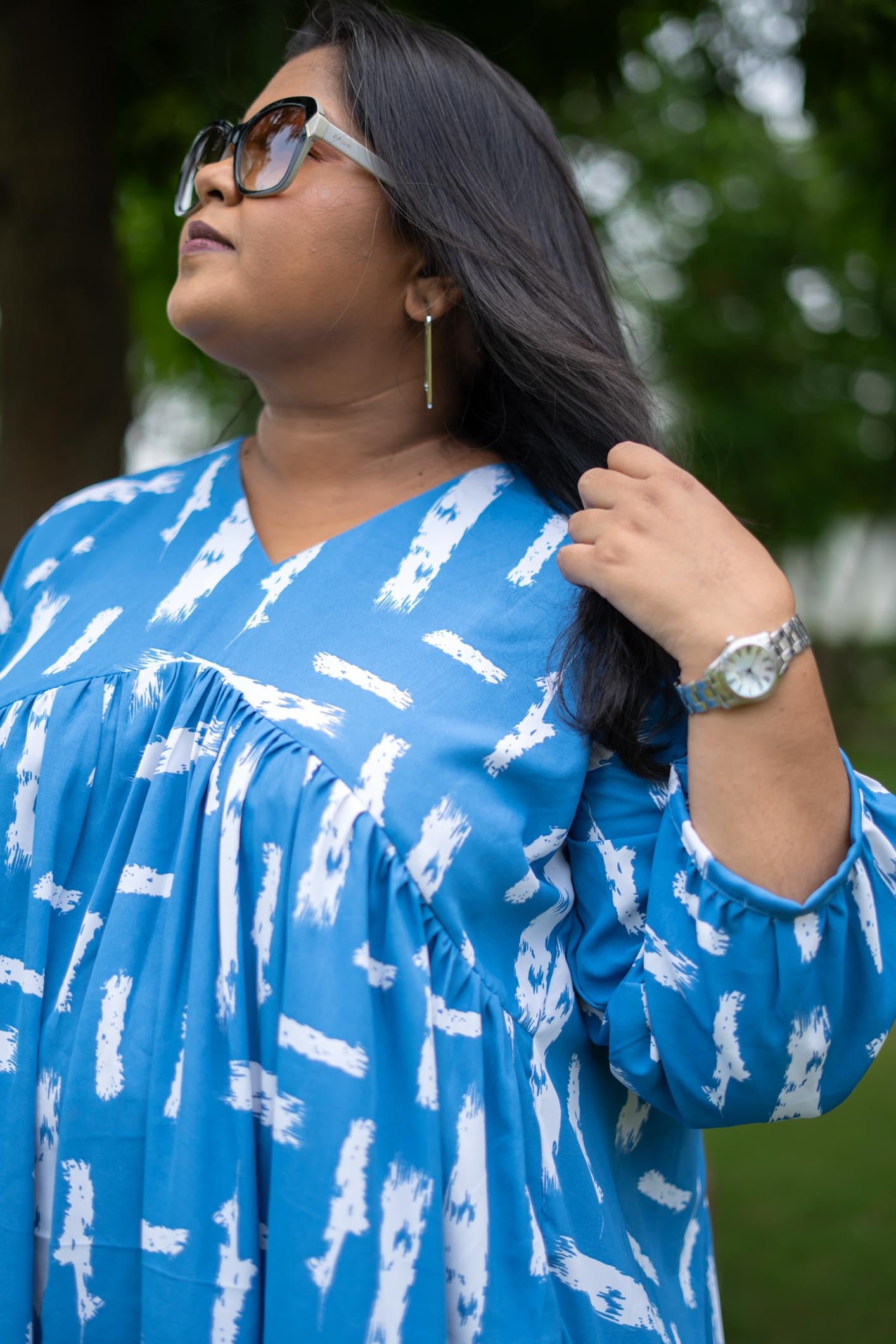 Blueform Gathered Midi Dress