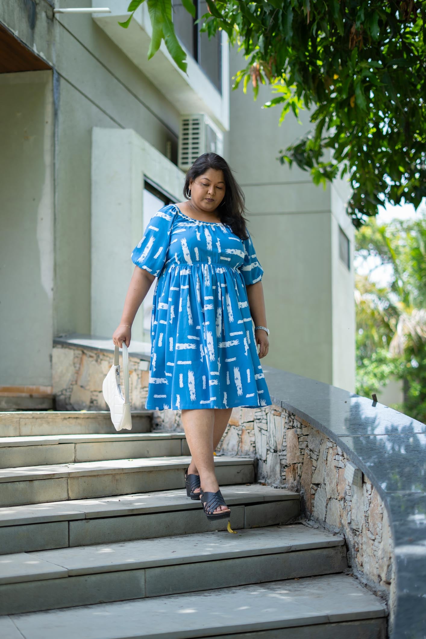 Soul Grid Dress | Midi