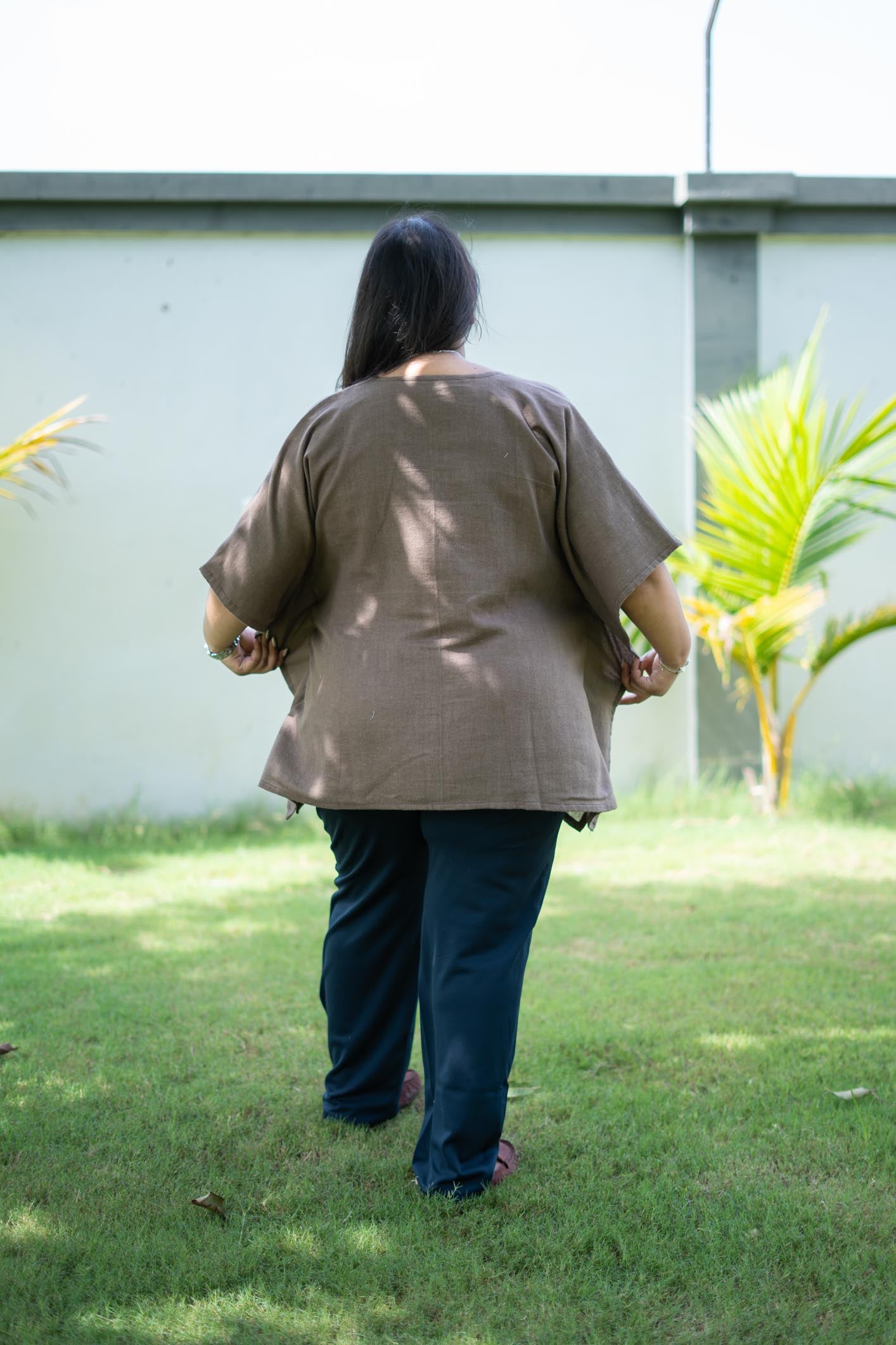 Brown Kaftan Top