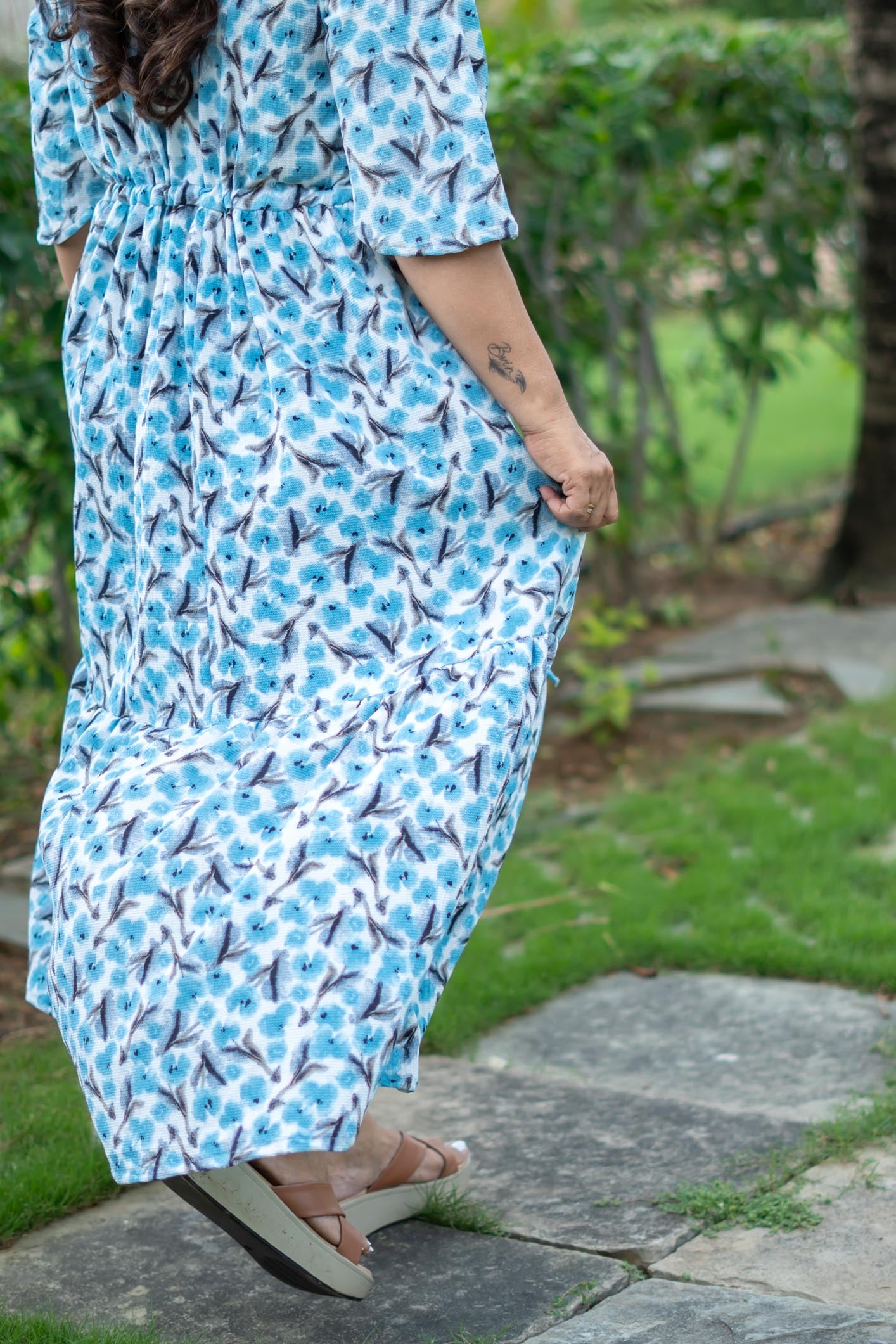 Blue Tidebind Maxi Dress