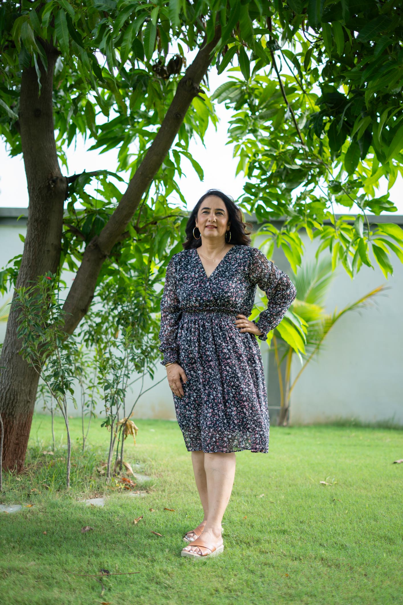 Black Floral Dress | Midnight Bloom