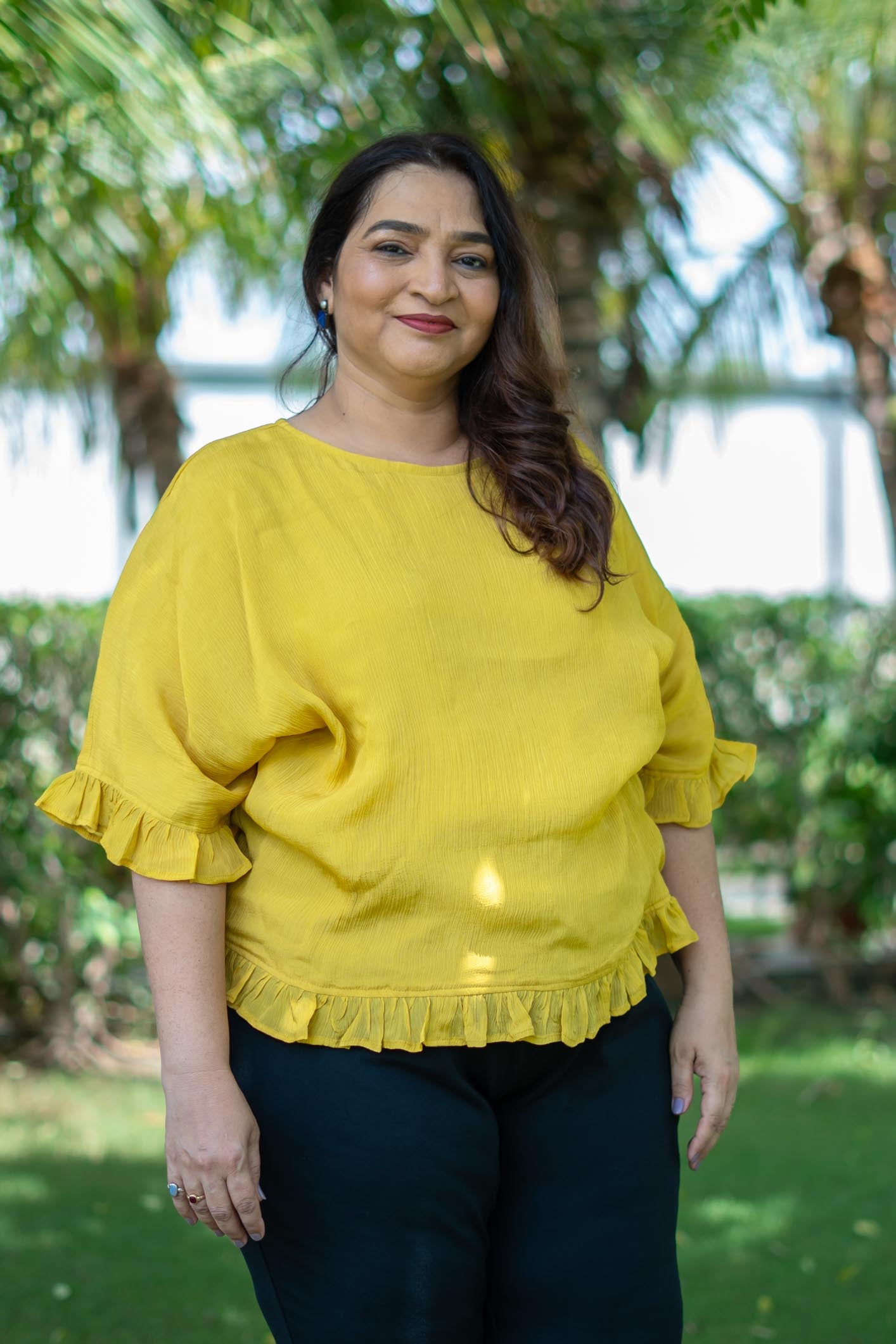 Mustard | Ziya Frill Top