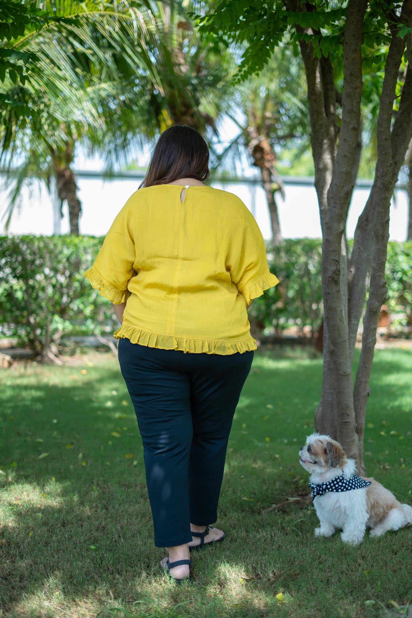 Yellow Frill Top