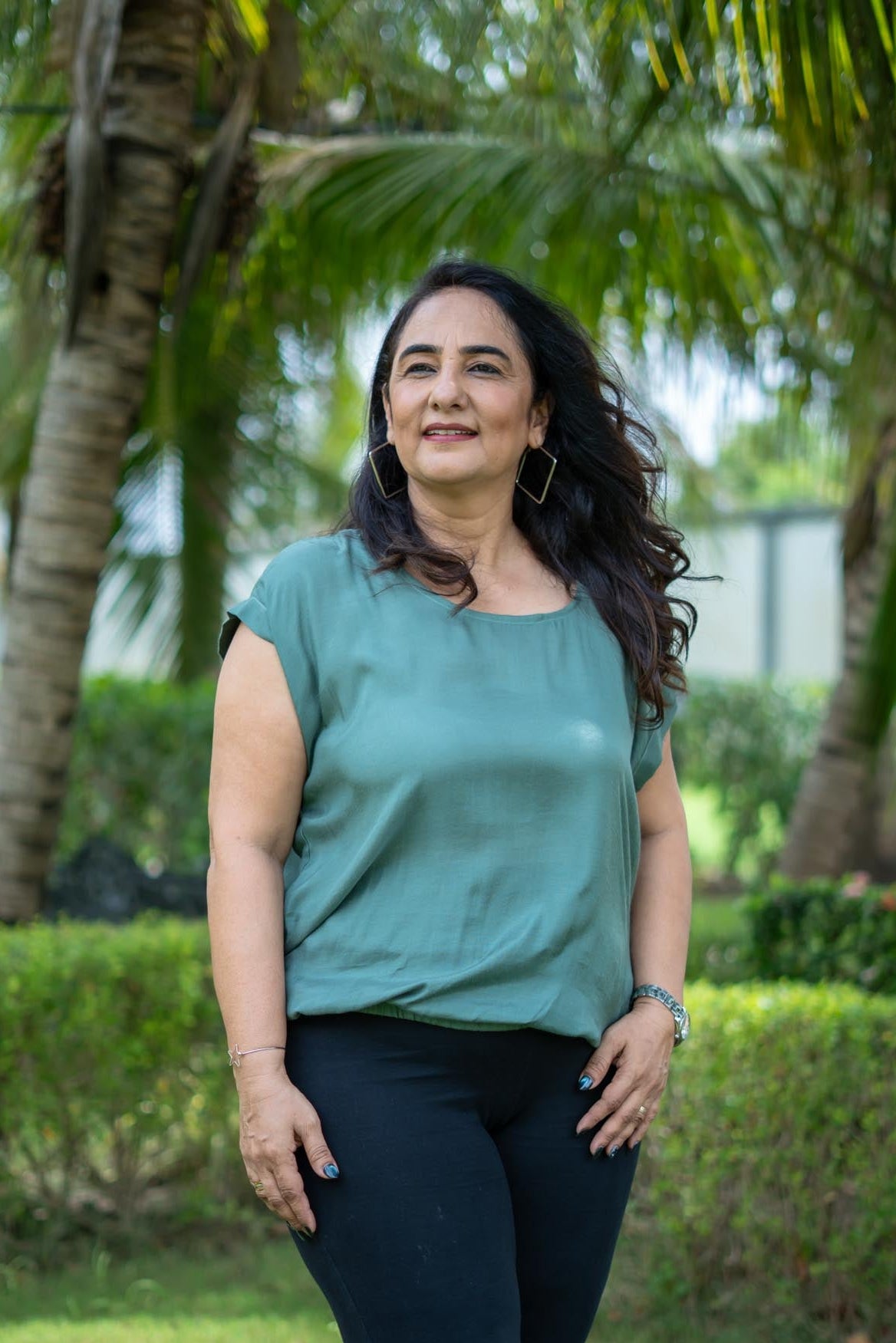 Olive Green Top | Shirt