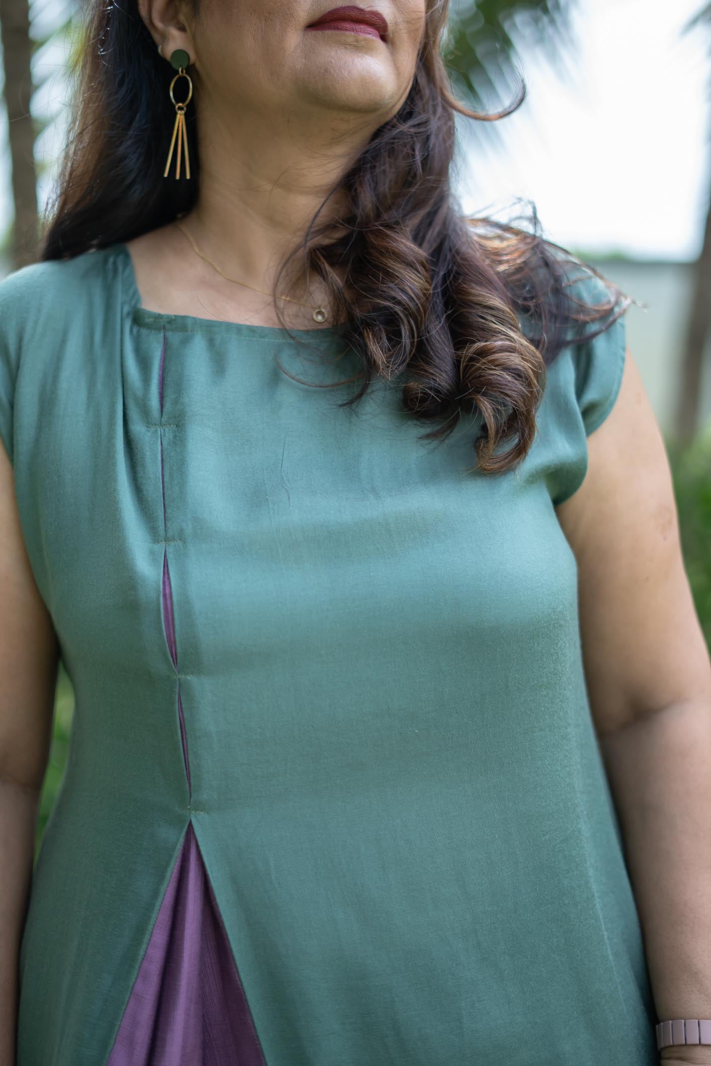 Verdelace Midi Dress | Olive Green