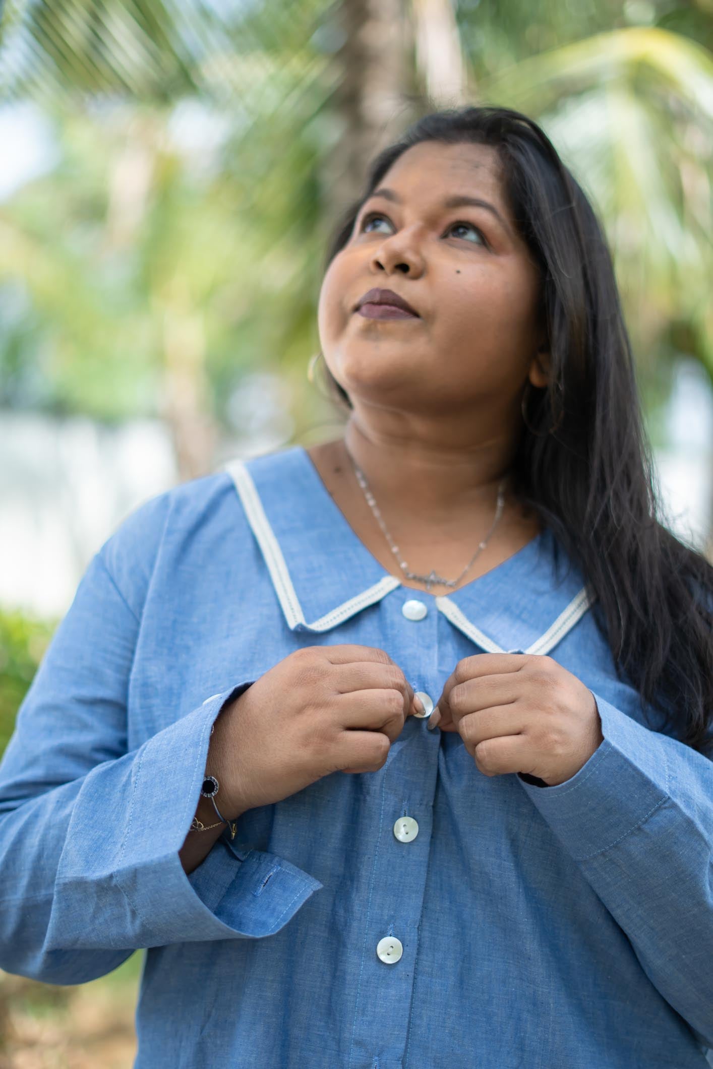 Sea Breeze Shirt | Top | Full Sleeves | Collar detailing