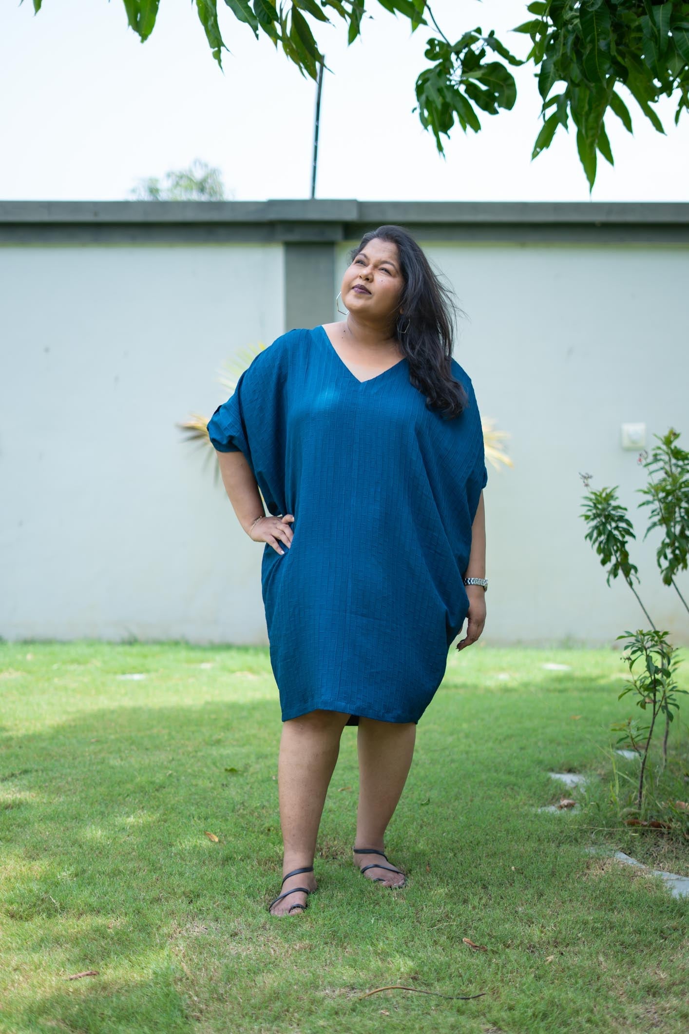 Teal Blue Quaftan Dress