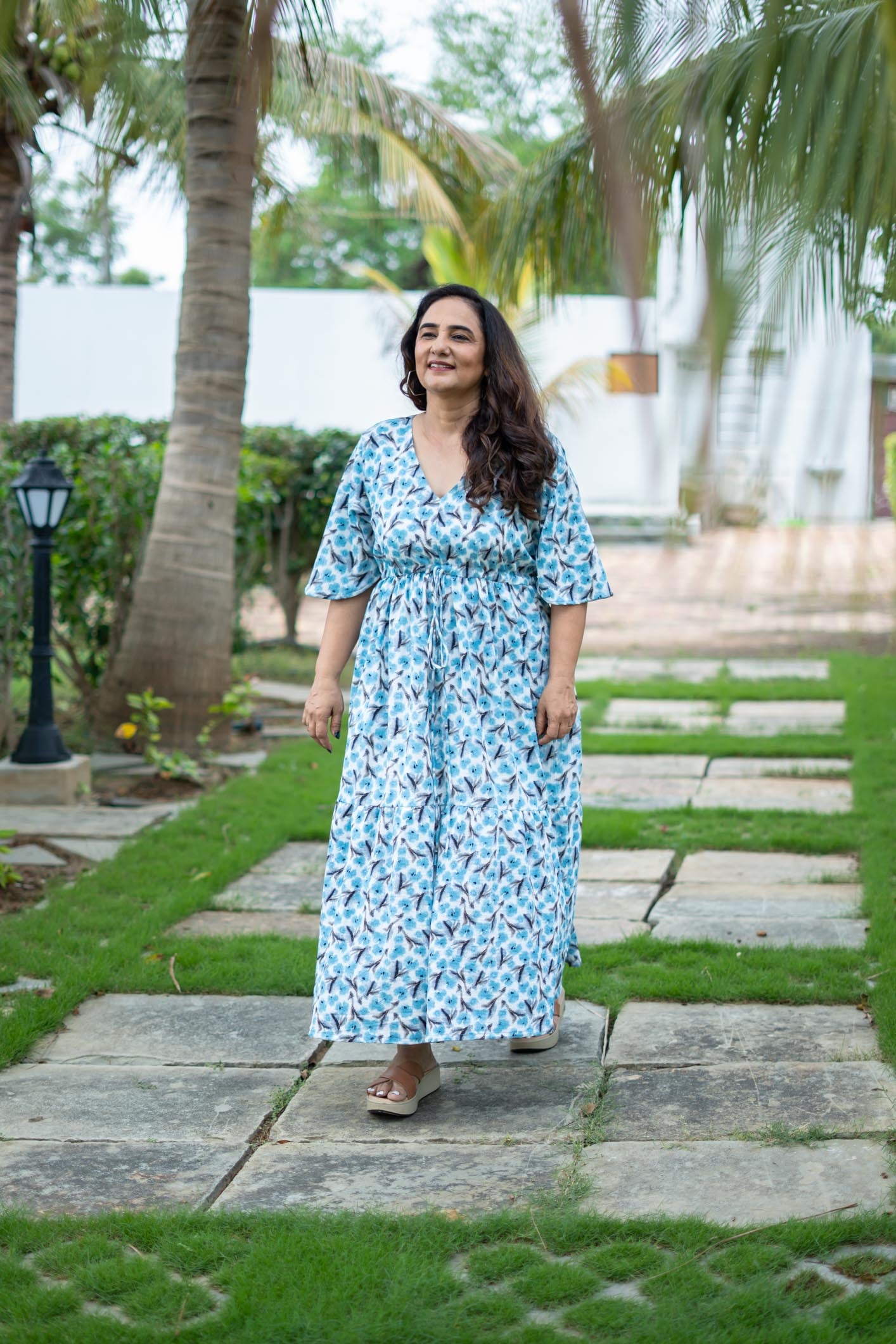 Tidebind Maxi | Blue Floral Dress