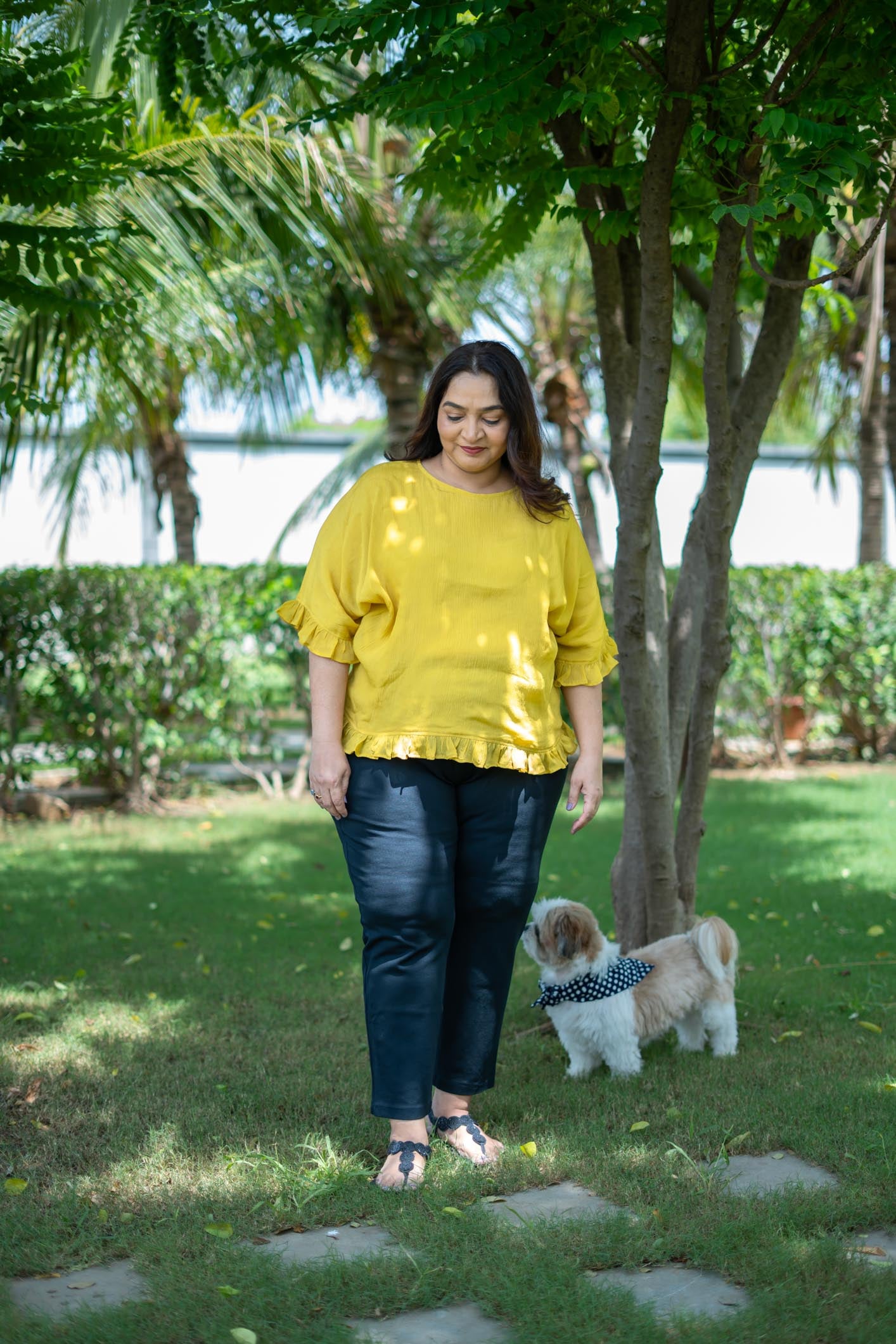 Mustard Frill Blouse