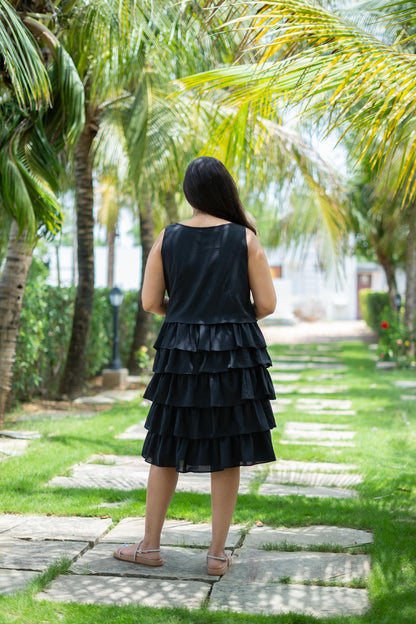 Black Ruffle Dress