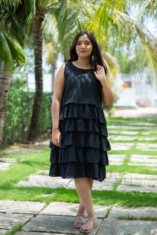 Black Tiered Dress